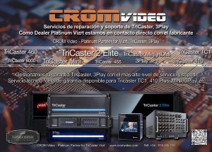 Servicios de reparación y soporte de TriCaster, 3Play. NewTek